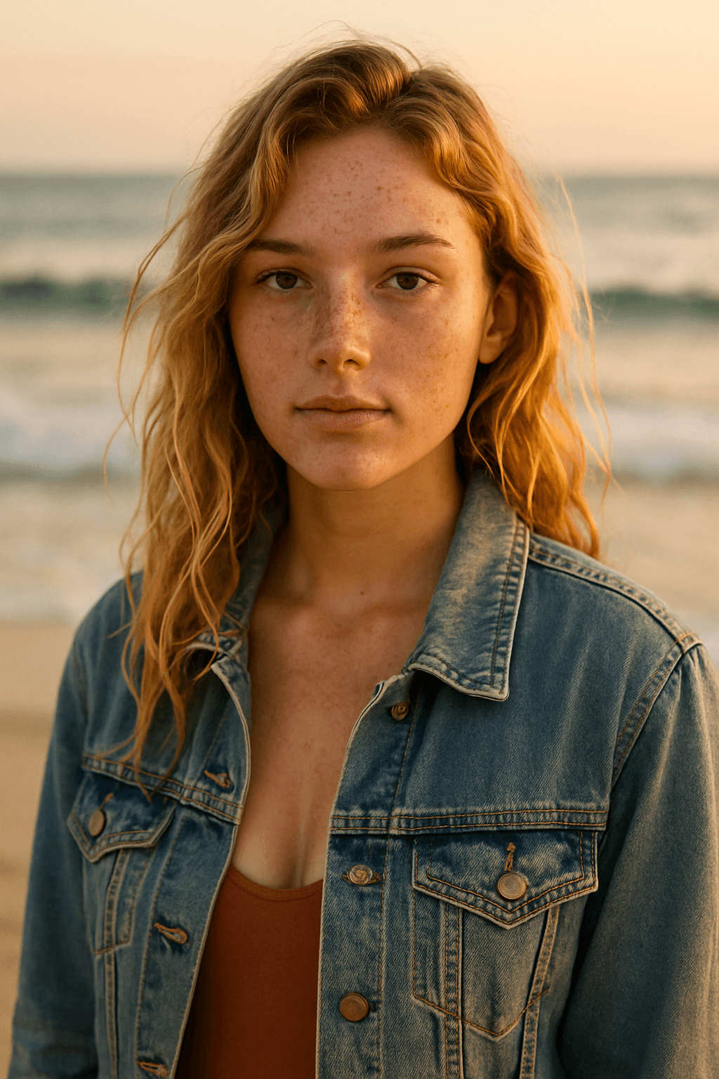 Emily — AI companion, A sun-chasing DJ who documents every trip with polaroids.